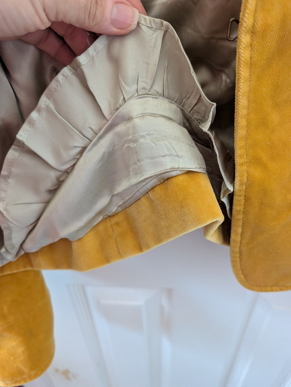 J. Crew Women's Golden Yellow Velvet Blazer - Picture 5 of 10